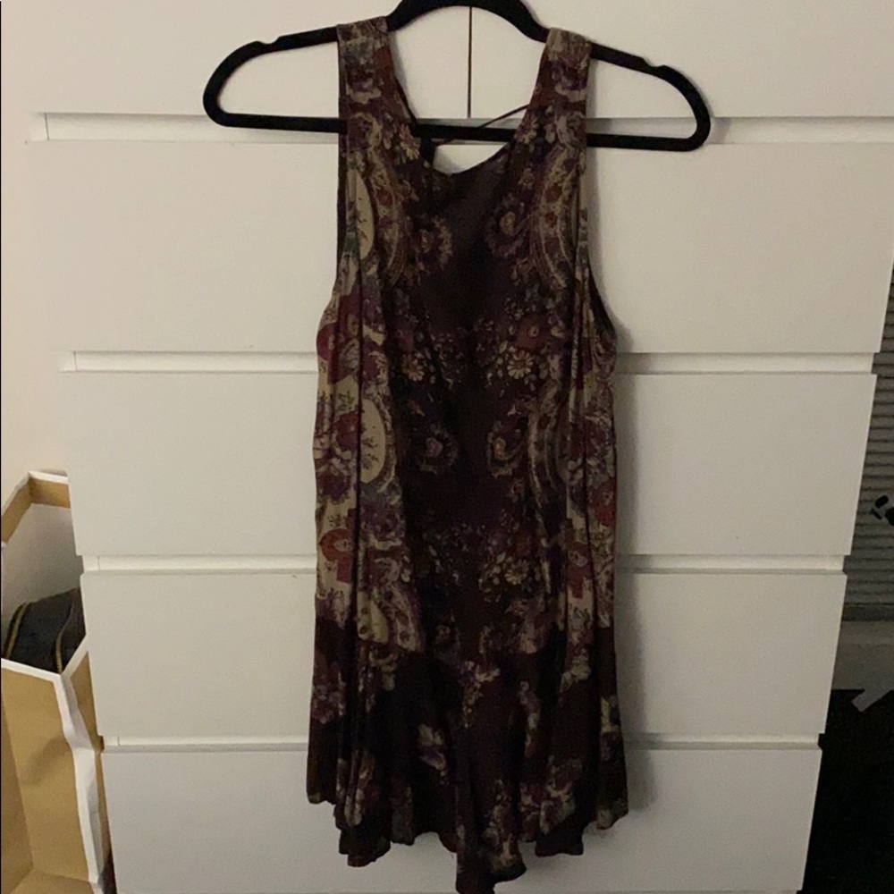 Free people maroon tunic tank